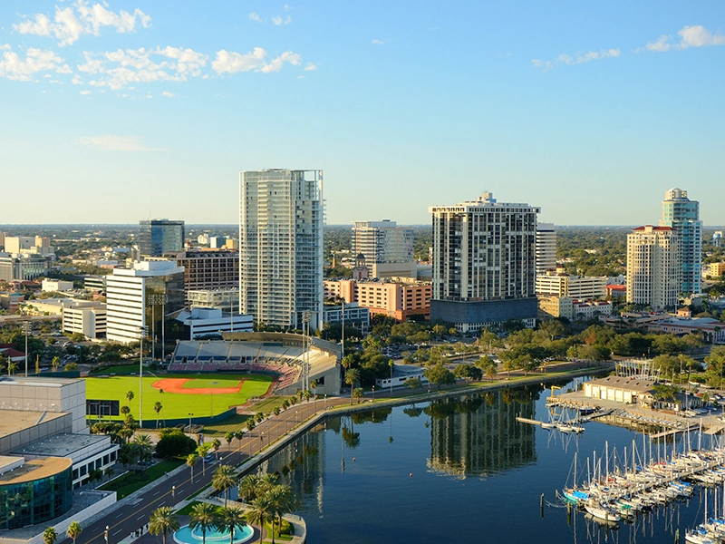 St. Petersburg City aerial view