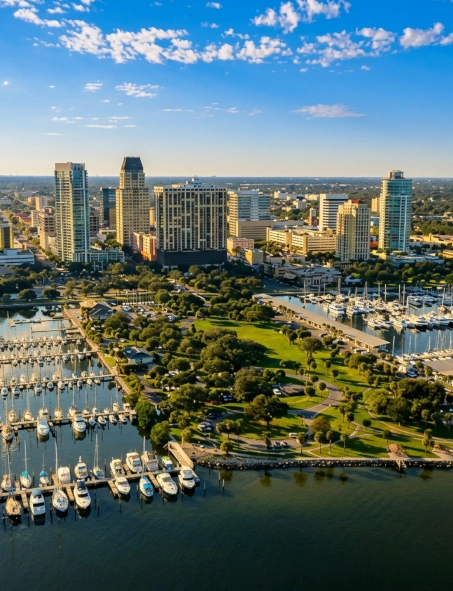 St. Petersburg aerial view
