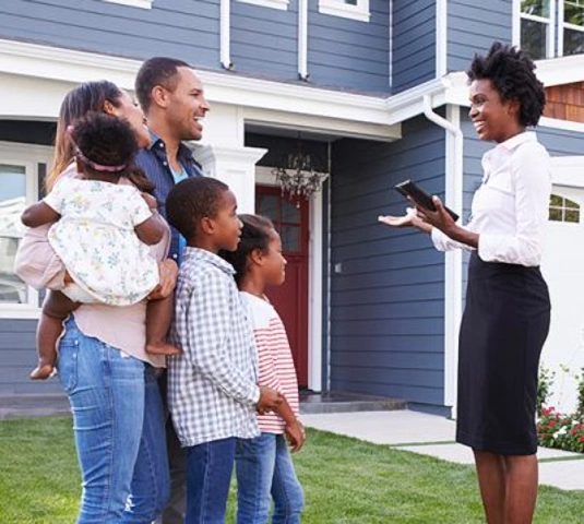 Family moving into there new home