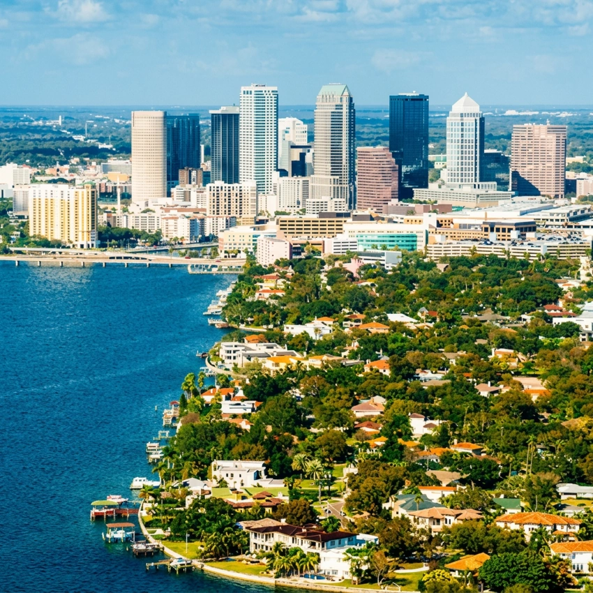 Tampa Bay downtown view